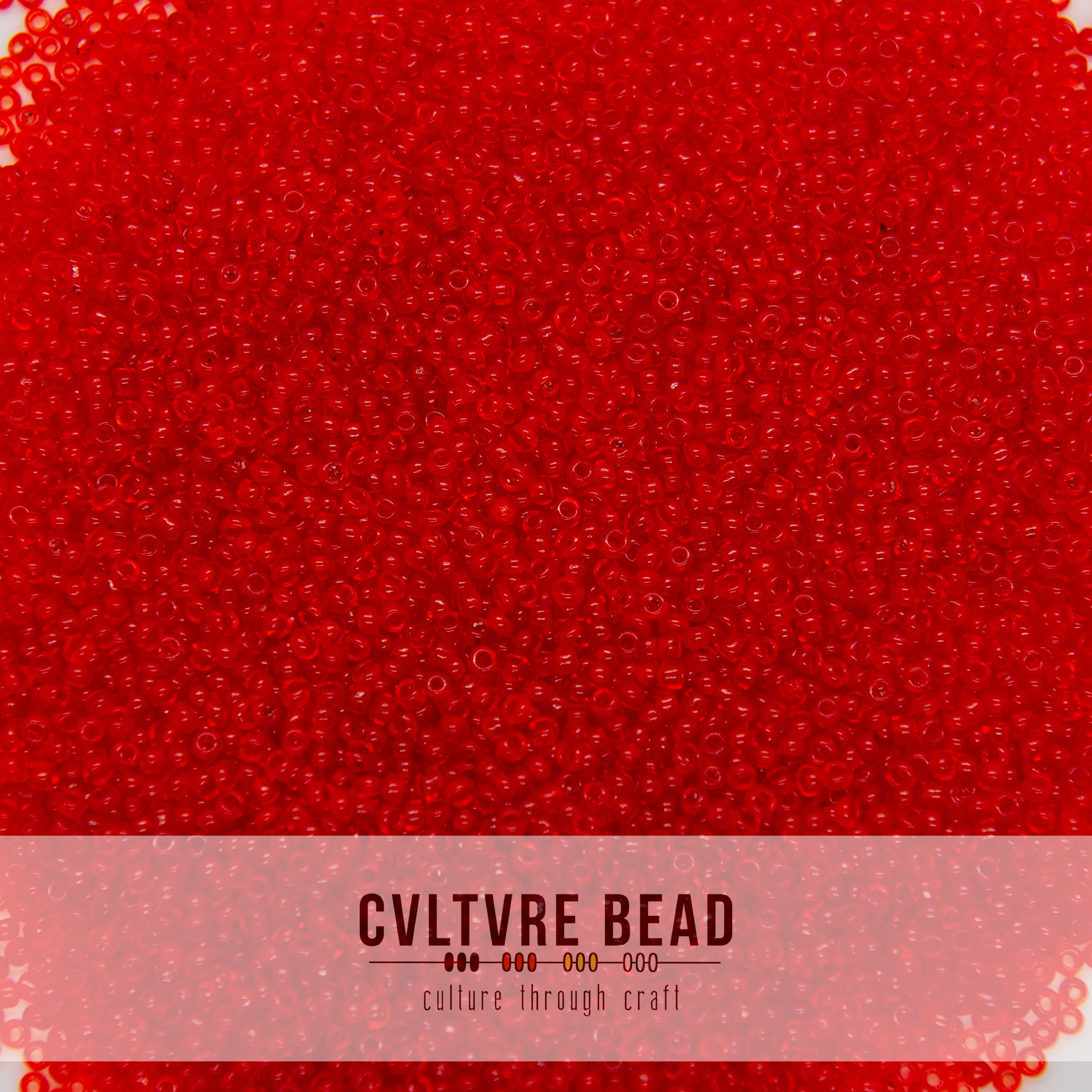 11/0 Vintage Transparent Orange Red - Venetian